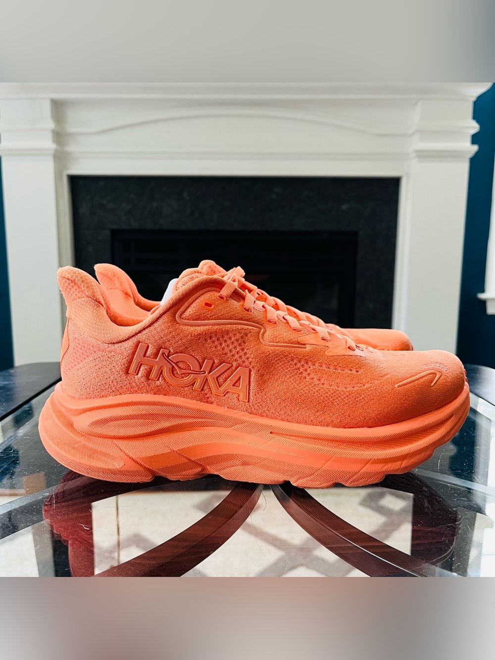 Sz 7.5 HOKA Clifton 10 Women's Running Shoes Persimmon 1162031/PRSM
